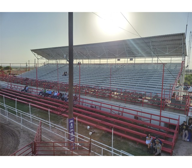 Reserved Grand Stand (half covered), Grand Stand Boxes and General Admission
Bleachers on ground level

